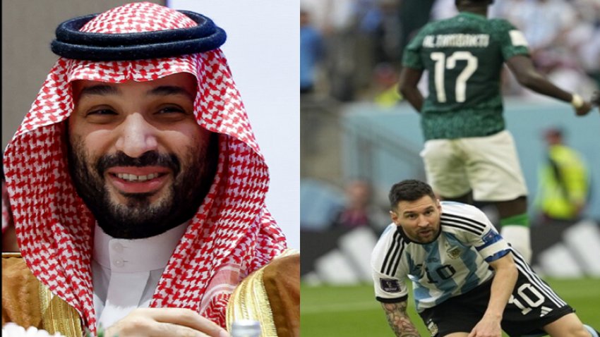 ماهو رد فعل ولي العهد السعودي  عقب فوز السعودية التاريخي على الأرجنتين؟