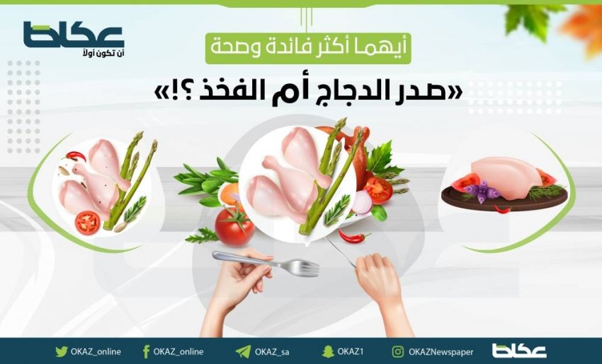 صدر الدجاج أم الفخذ اكثر فائدة وصحة؟